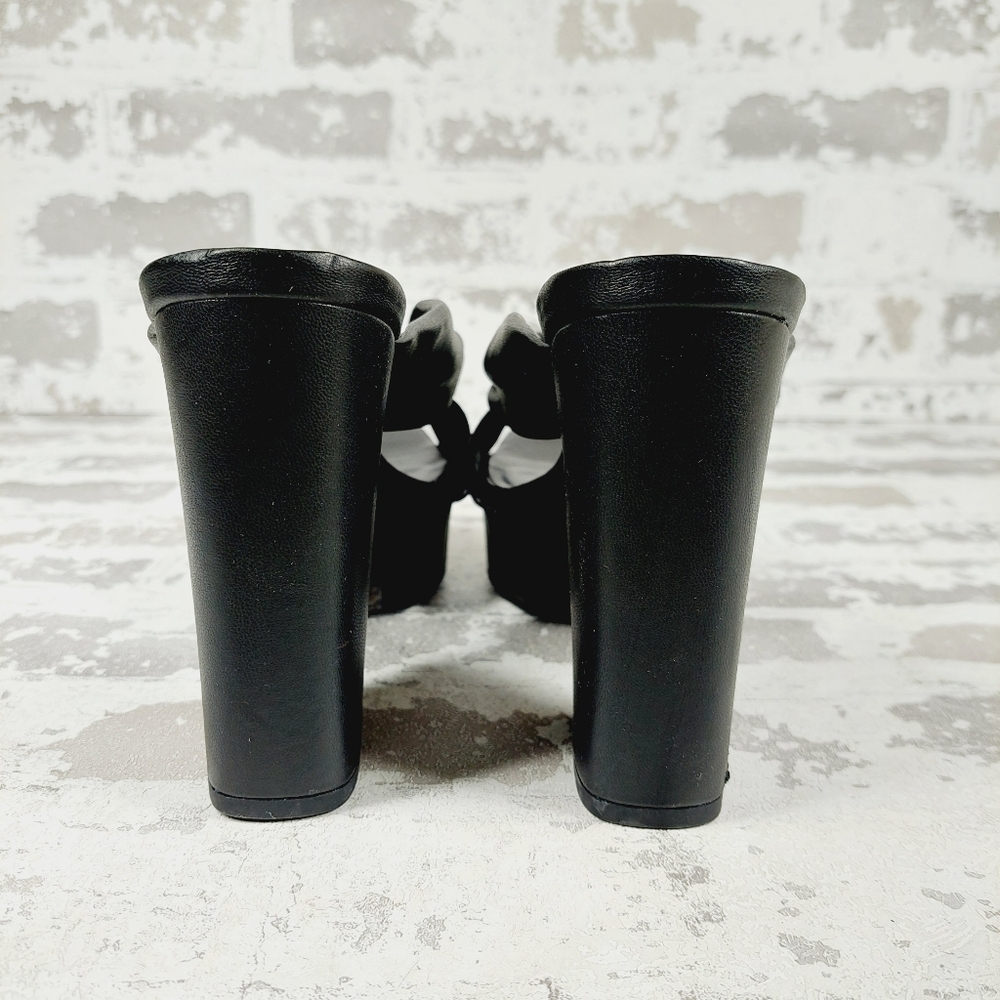 New Open Edit Kaia Black Knot Platform Sandal O349 - Picture 6 of 13